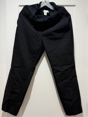 H&M Maternity Black Straight-Leg Pants